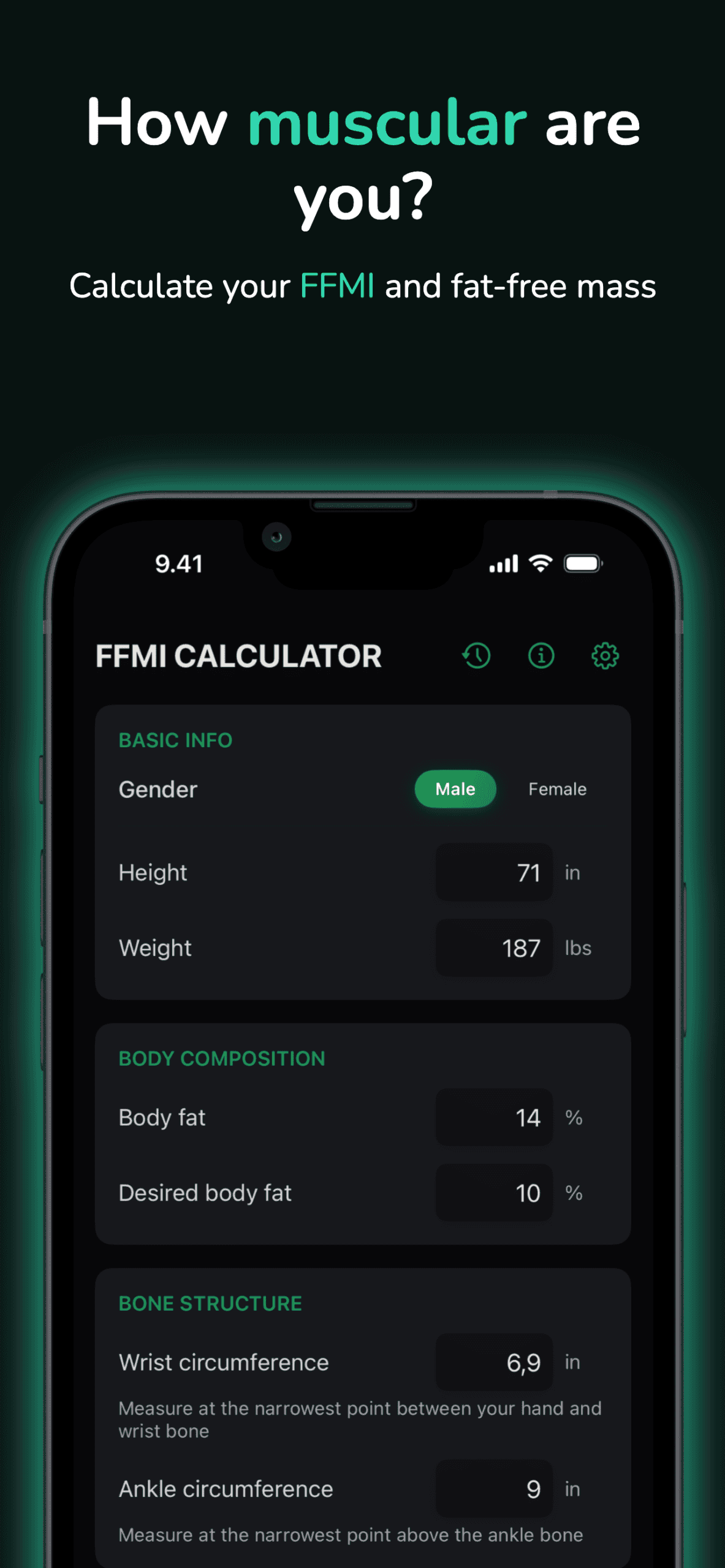 FFMI Calc screenshot 1